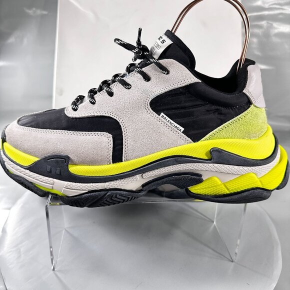 Balenciaga Chunky Sneaker Men V2 Gomma Tess Triple S Nylon Athletic Shoes 10 - Picture 4 of 16